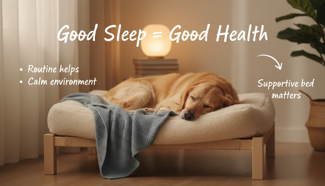 Good sleep environment matters: supportive bed, calm environment, consistent routine